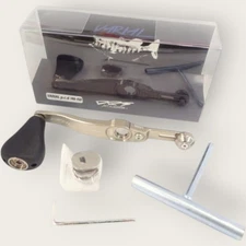 DRT VARIAL PCD 140-150 Baitcasting Fishing Reel Custom Handle Silver Knob Used