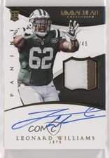 2015 Panini Immaculate Rookie Signature 20/49 Leonard Williams Patch Auto 03hd