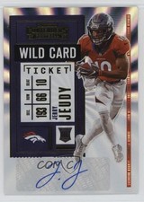 2020 Panini Contenders RPS Wild Card Ticket /100 Jerry Jeudy #106 Auto 1t96