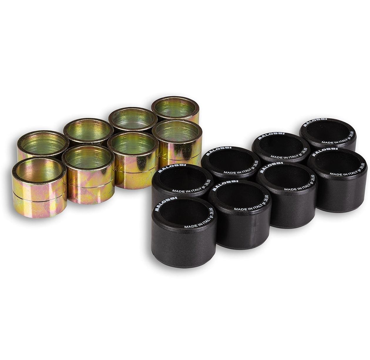 Galets Malossi 28x19.9 de 26g pour restaurer le couple moteur du maxi-scooter