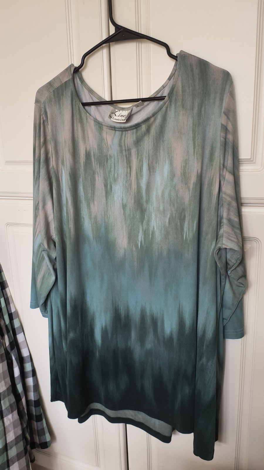 Linea by Louis Dell'Olio Women Size 3X Blue Top Shirt Tunic (L1