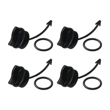 New Black 4x Drain Plugs Fits for Sea-Doo Wake 155 GTI 130 GTR 215 Spark 900