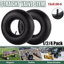 1/2/4PCS 15x6.00-6 Lawn Mower Tire Inner Tubes 15X6-6, 15X6x6, 15/6x6 TR13 Valve