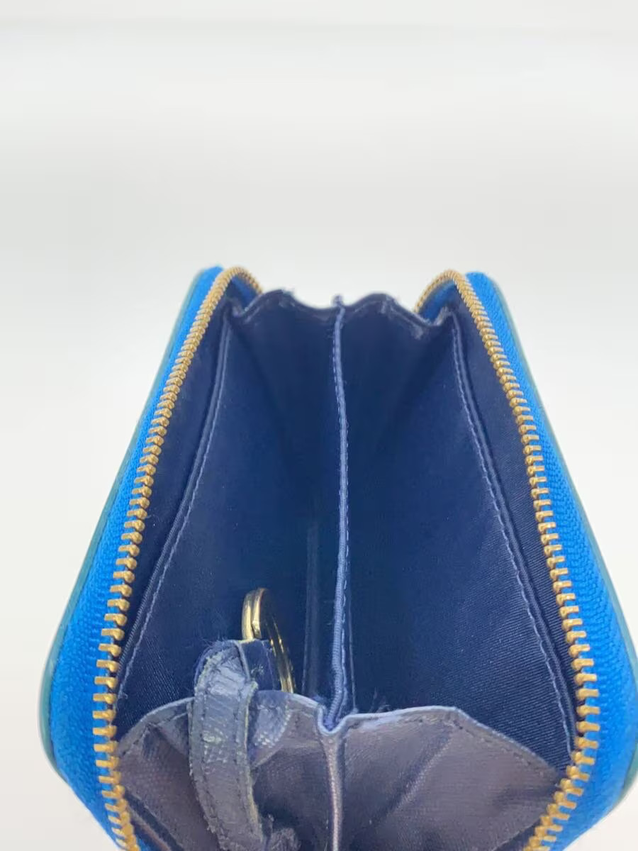 TORY BURCH Coin Case, Leather, Blue, Solid Color, Women's thumbnail 4