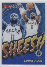 2023 Panini NBA Hoops Premium Stock Sheesh Blue Prizm 16/25 Damian Lillard z6j