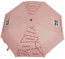 Porsche 917 No. 23 Pink Sow Umbrella Folding Automatic Pink Pocket Umbrella