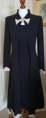 Autentico CHANEL 02P nero seta abito cappotto gonna tre pezzi insieme FR36 UK8