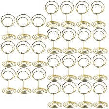  25 Pcs Place Card Stands Photo Holders for Tables Retro Picture Centerpieces