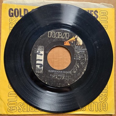 ELVIS PRESLEY Suspicious Minds/You'll Think Of Me RCA 45 7'' Record Vinyl