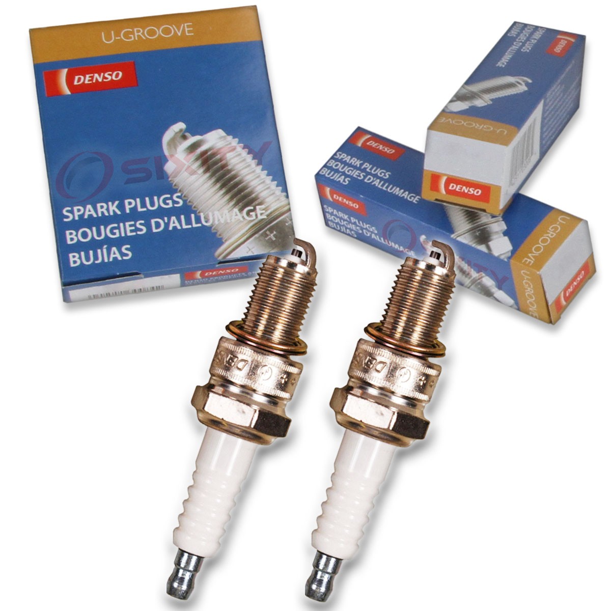 2 pc Denso Standard U-Groove Spark Plug for Yamaha XS750 1977-1979 Tune Up qr