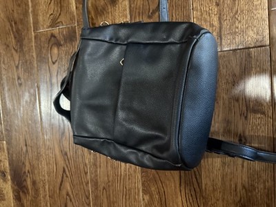 A New Day Backpack Purse Bag Black w Gold Hardware Medium/small 