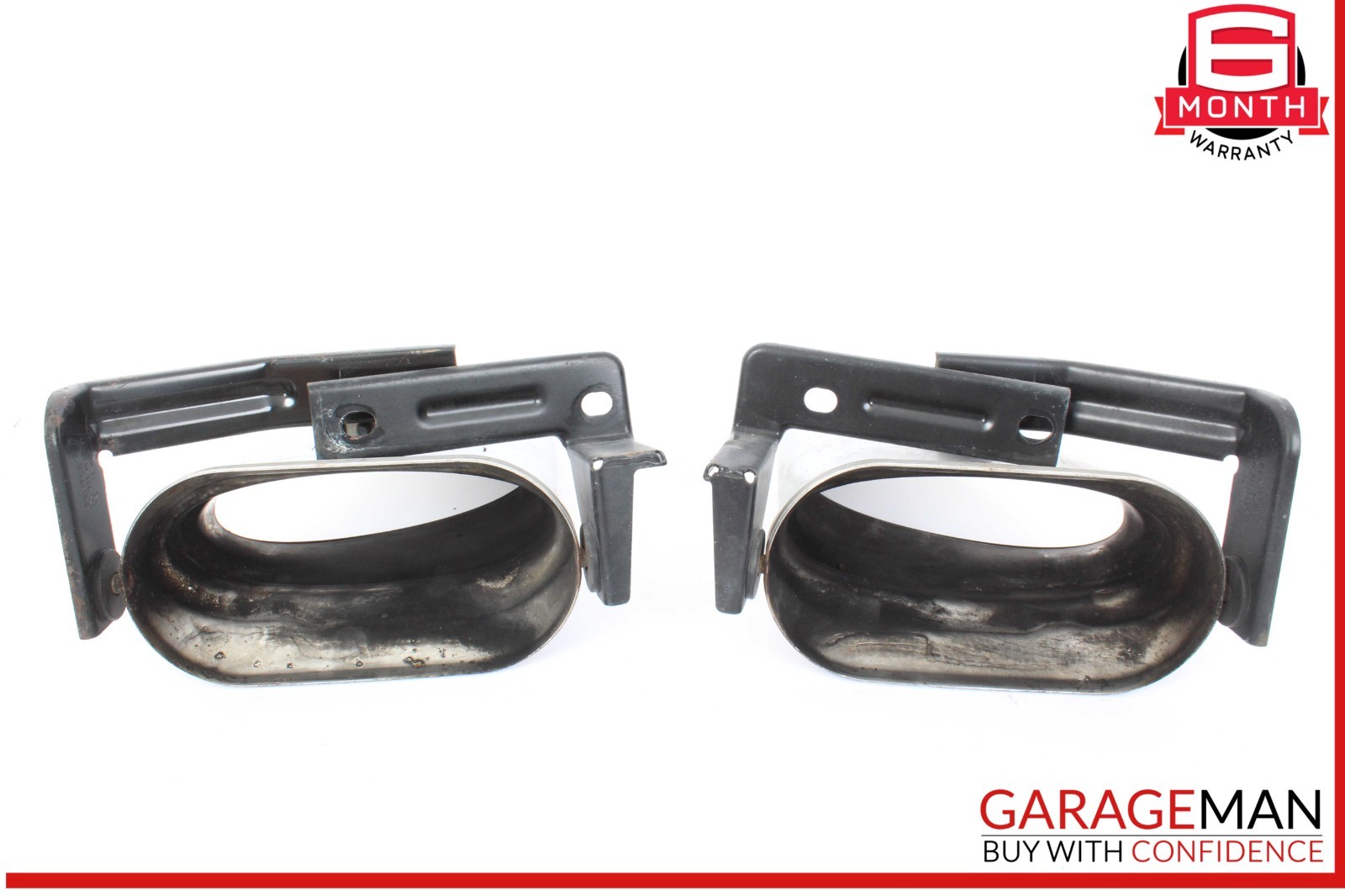 03-12 Bentley Continental GTC Exhaust Muffler Tips Left and Right Set OEM