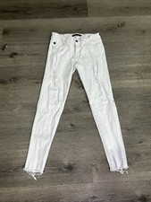 KanCan Distressed Skinny Jeans White size 7/27