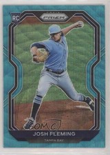 2021 Panini Prizm Tier II Teal Wave Prizm Josh Fleming #108 2l4