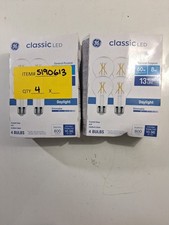 GE 60 Watt A19 Classic LED Clear Glass Light Bulbs Dimmable 800 Lumens 8 Pack