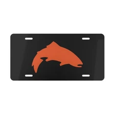 Simms Fishing Front License Plate Tag Vanity Style – Auto Metal Aluminum
