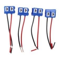 BYOBYO 4PCS H7 Ceramic Light Bulb Socket,Wiring Harness Connector Pigtail