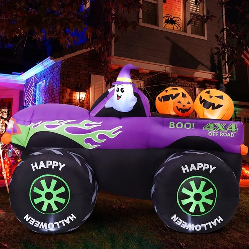8 Fuß lang Halloween Schlauchboote Monstertruck Outdoor Dekoration Explosion Jahr... - Bild 2 von 6