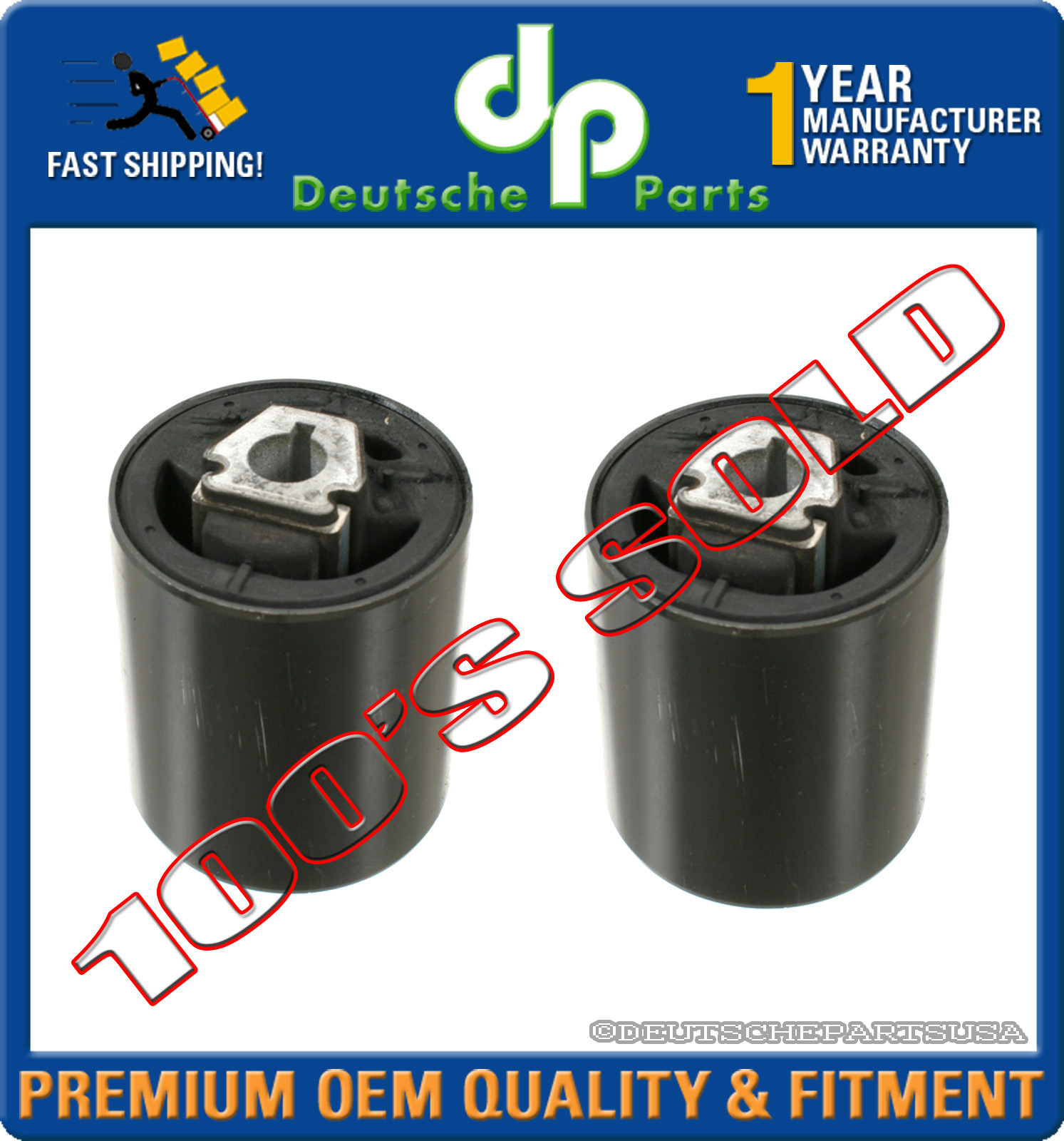 FRONT UPPER CONTROL THRUST ARM BUSHING BUSHINGS for BMW E53 X5