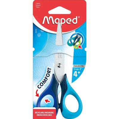 Maped 3D Sensoft Scissors - Comfort Grip - Right Handed-13cm - Assorted Colours