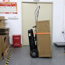 Electric Folding Stair Climbing Hand Trucks Dolly 600W Capacity Trolley Cart