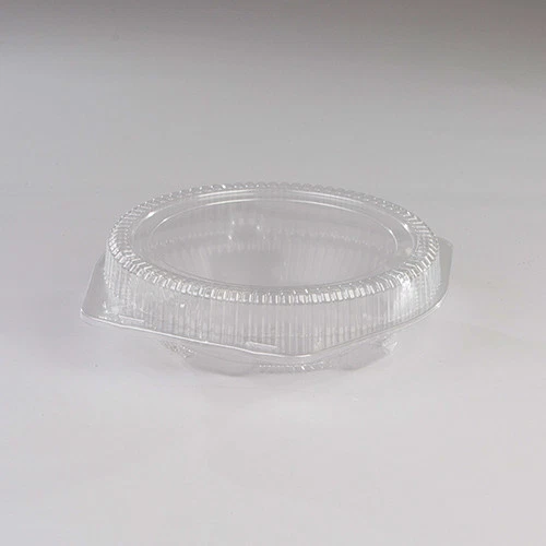 Detroit Forming 9" Clear Round Plastic Hinged Deep Pie Container - 100 per Case