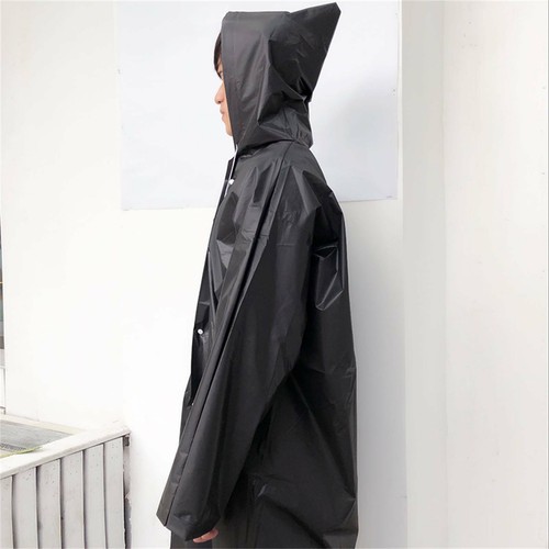Reusable Raincoat EVA Adult Rain Coat Unisex Hooded Jacket Waterproof Poncho AU - Picture 11 of 13
