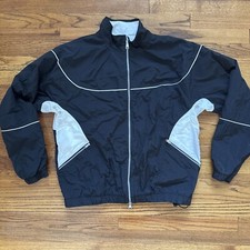 Nike Air Jordan Essentials Flight Track Jacket Black White DV7624-010 Men Size L