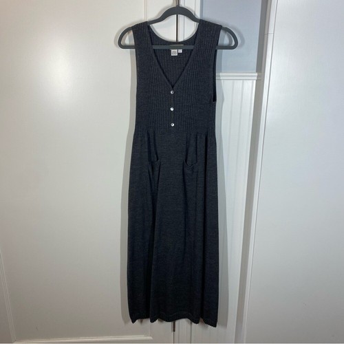 The Territory Ahead Wool Sleeveless Maxi Jumper Dress size large lagenlook layer