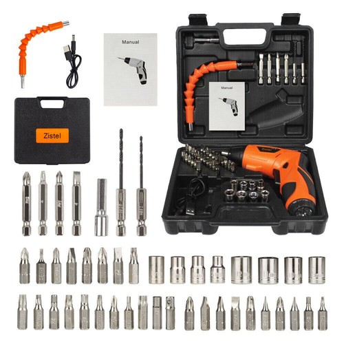 48IN1 Cordless Screwdriver 250RPM Electric Drill Set Power Drill Driver Tools US - Picture 2 of 10
