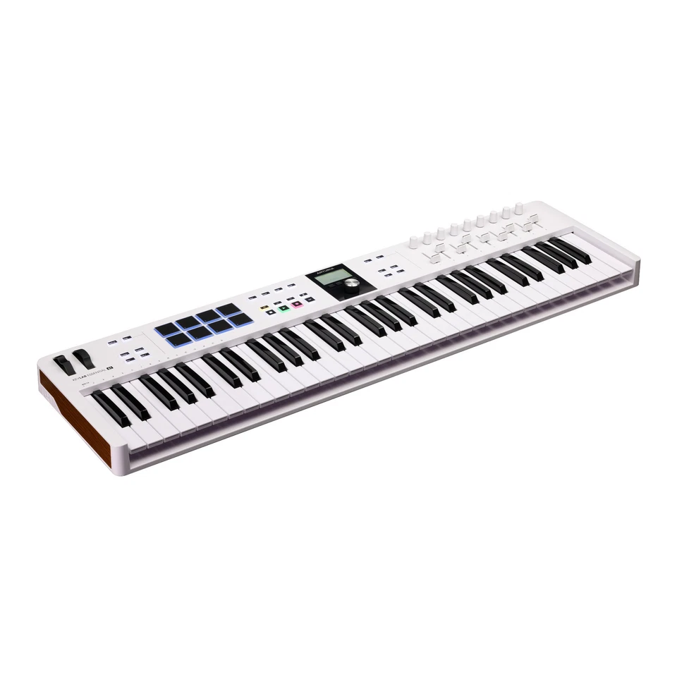 Controlador de teclado universal Arturia KeyLab Essential 61 mk3 MIDI blanco Foto 2 de 4