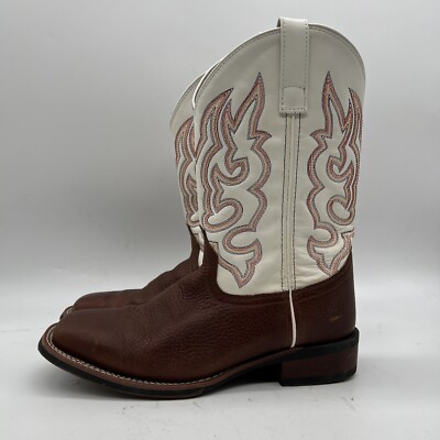 Laredo Men's Williams Leather Cowboy Boot - Square Toe, 12" Mid Calf, Brown - View #4