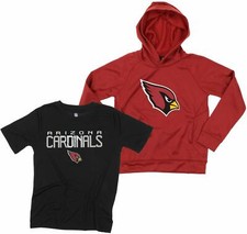 OuterStuff NFL Youth Arizona Cardinals Performance Hoodie and Tee Combo Set