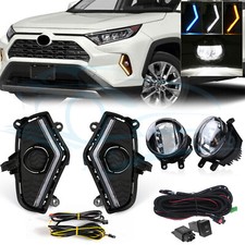 For Toyota Rav4 2019-2025 Led Drl Lamps Oem Led Fog Lights W Harness Switch Kit