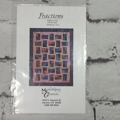 Mountainpeek Creations Fractions Quilt Pattern