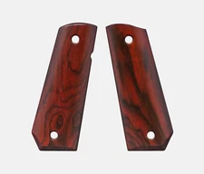 1911 Full Size Grips, Red Cocobolo, Smooth, Carry Cut, Thin