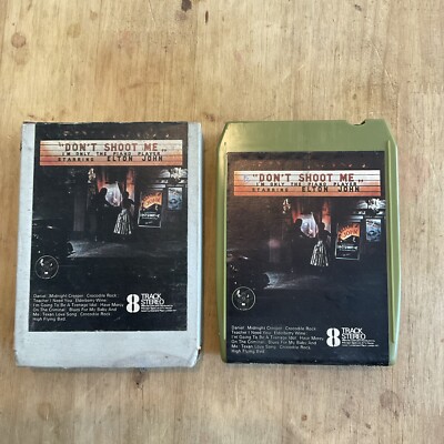 Elton John Don't Shoot Me I'm Only The Piano Player 8 Track Cassette
