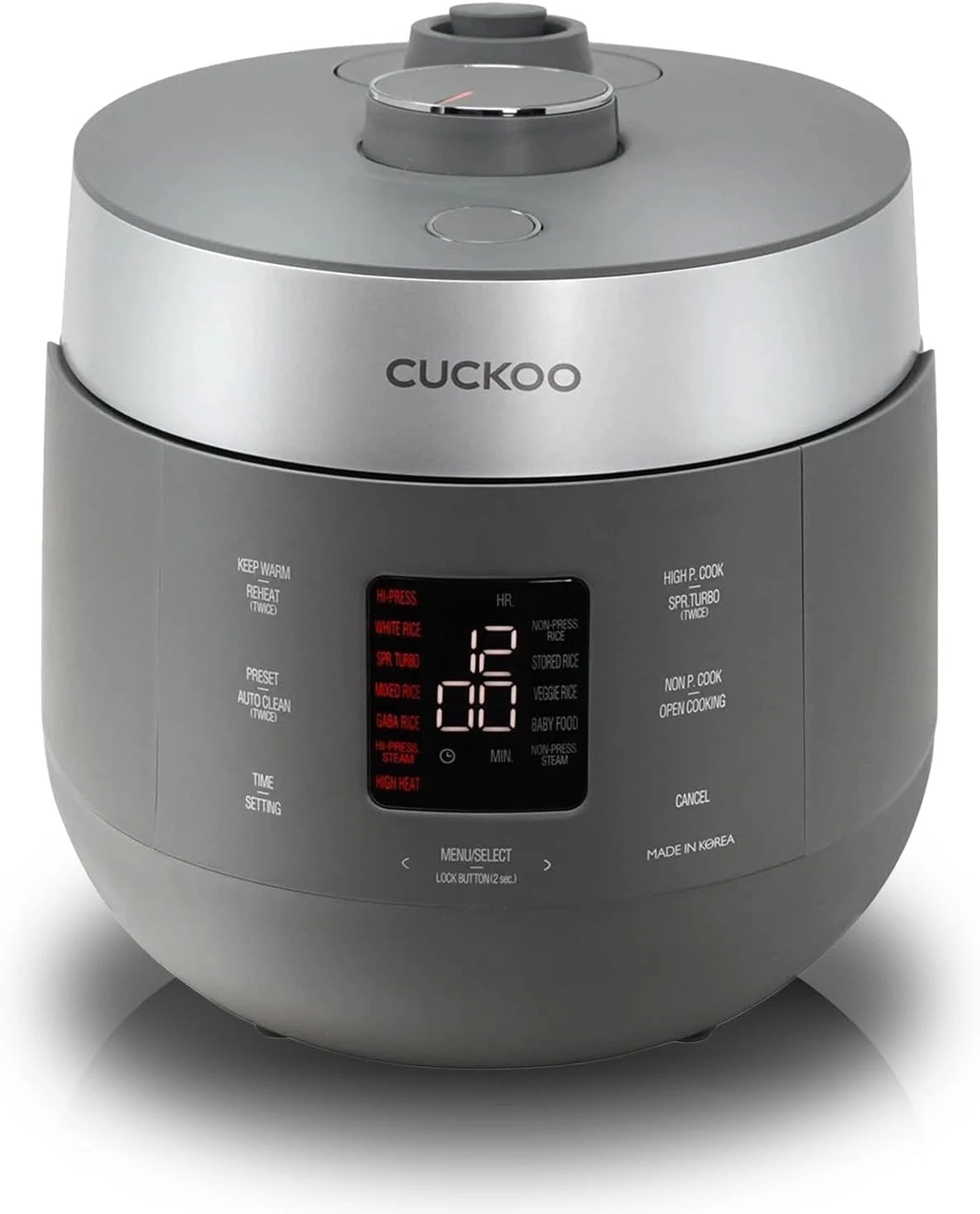 10-Cup Twin Pressure Rice Cooker & Warmer with 16 Menu Modes & Auto Clean