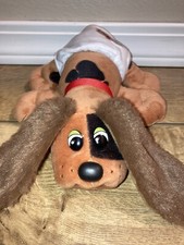 POUND PUPPIES Dog Diaper Plush Stuffed Brown W/ Spots 8 2021 Basic Fun