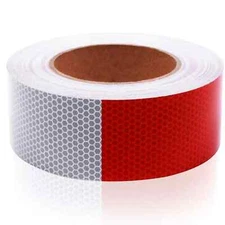 Conspicuity Tape DOT-C2 Approved Reflective Trailer Red White 2”x150’ -1 Roll
