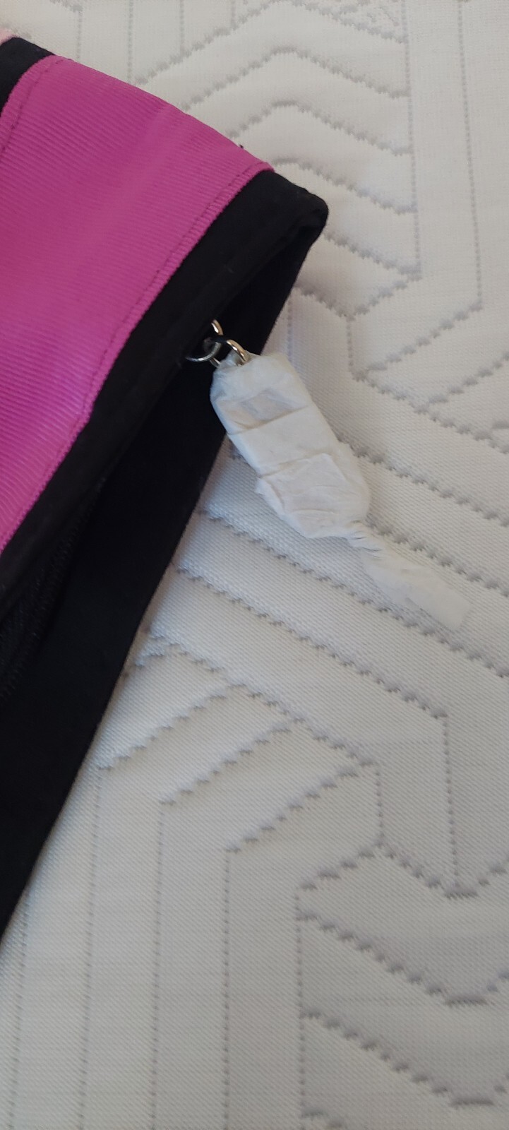 BORSA POCHETTE YSL SAINT LAURENT NERA VIOLA ROSA RIGHE SERA MATRIMONIO NUOVA