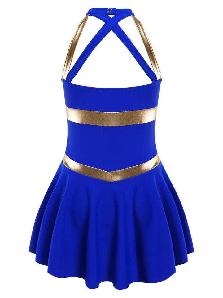 Fantasia de líder de torcida para meninas vestido de líder de torcida para festa de Halloween presente de aniversário - Imagem 4 de 4