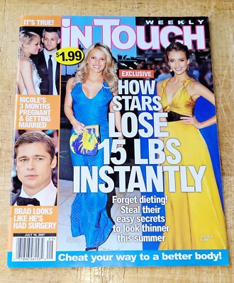 Britney Spears J.Simpson N. Ritchie In Touch 7/16/07 Read Details Before U Buy