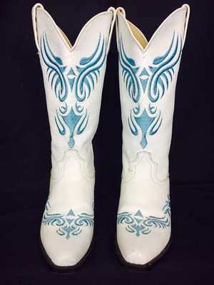 blue cowboy boots womens