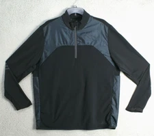 Adidas Jacket Adult Extra Large Black Climaheat 1/4 Zip Track Long Sleeve Mens