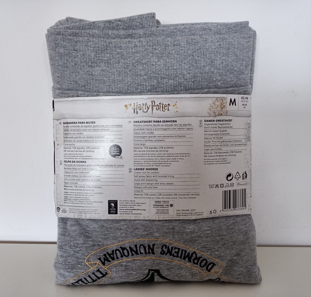 Felpa donna Harry Potter Lidl grigia