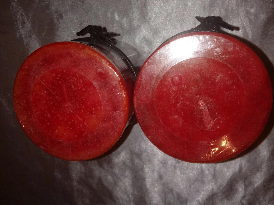 TEMECULA CANDLE CO VELAS DE PILAR PEQUEÑO 3x4 HOT APPLE PIE LOTE DE 2 Foto 2 de 4