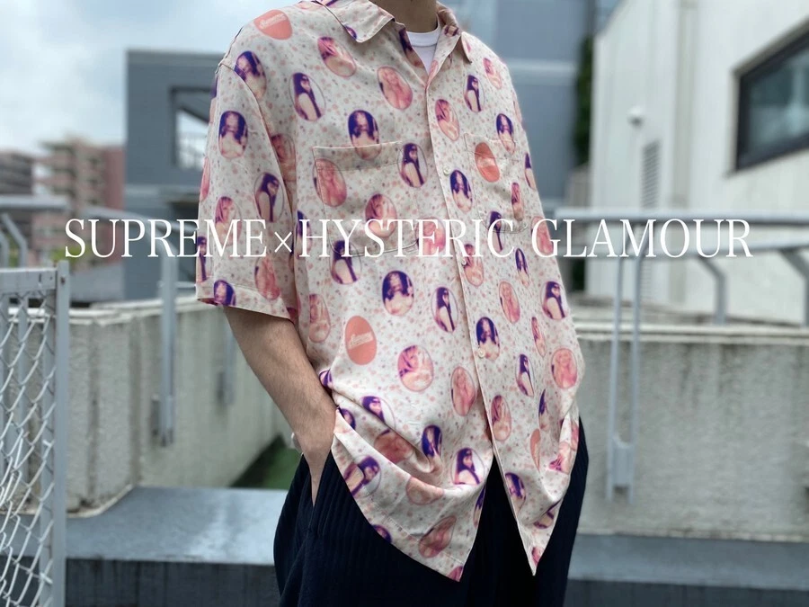 SUPREME x HYSTERIC GLAMOUR 21SS blurred filles rayonne chemise l manches courtes