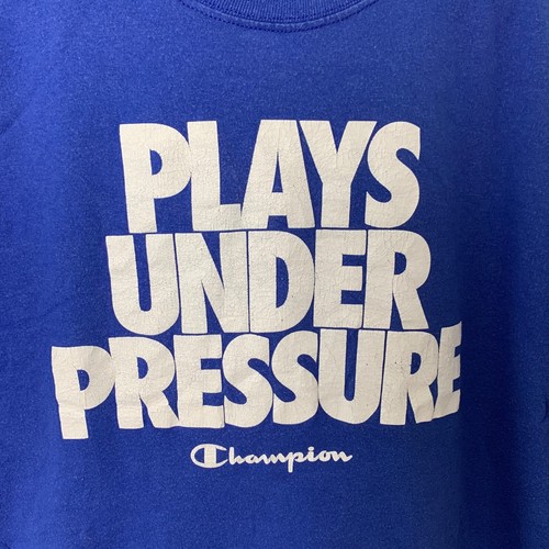 T-shirt uomo Champion Plays Under Pressure blu manica corta taglia media M - Foto 2 di 5
