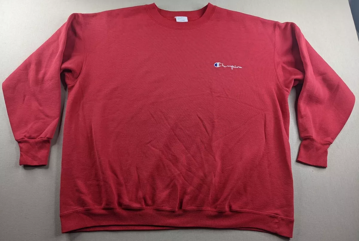 Vintage Champion Reverse Weave Sweatshirt Red Size XL Made in USA